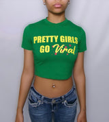 Viral Crop Top - Green