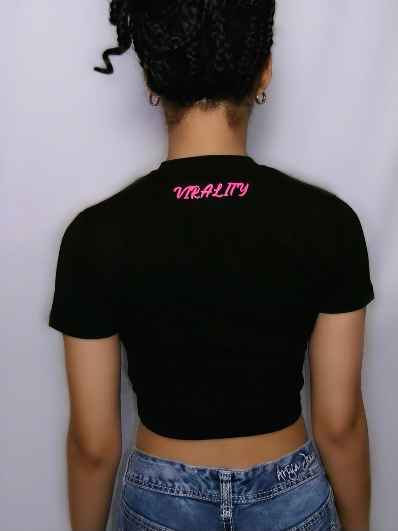 Viral Crop Top - Black